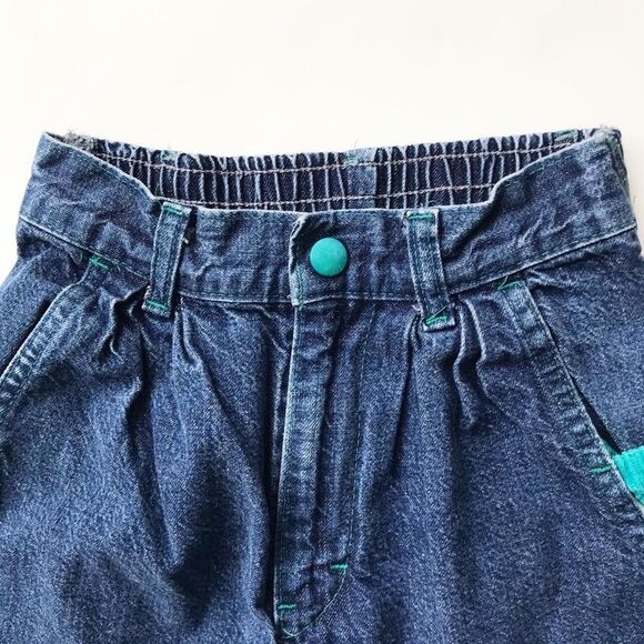 Vintage Marks & Spencer corduroy/denim pleated waist jeans VGUC 6Y - Picture 3 of 9